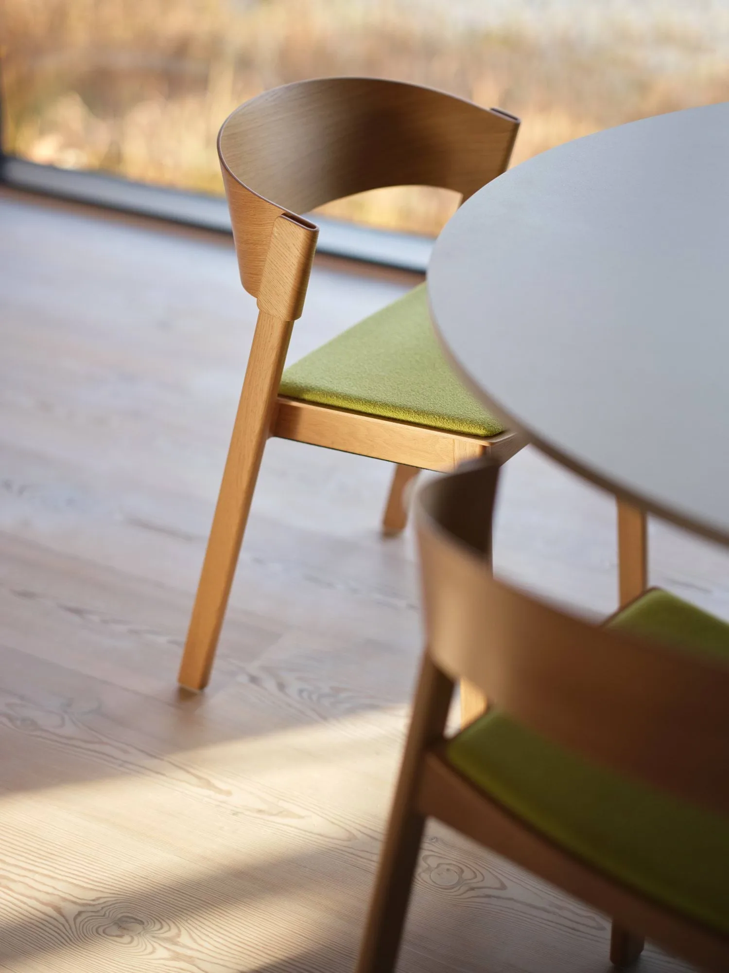 Cover Side Chair leather, Refine leather cognac-Oak Muuto
