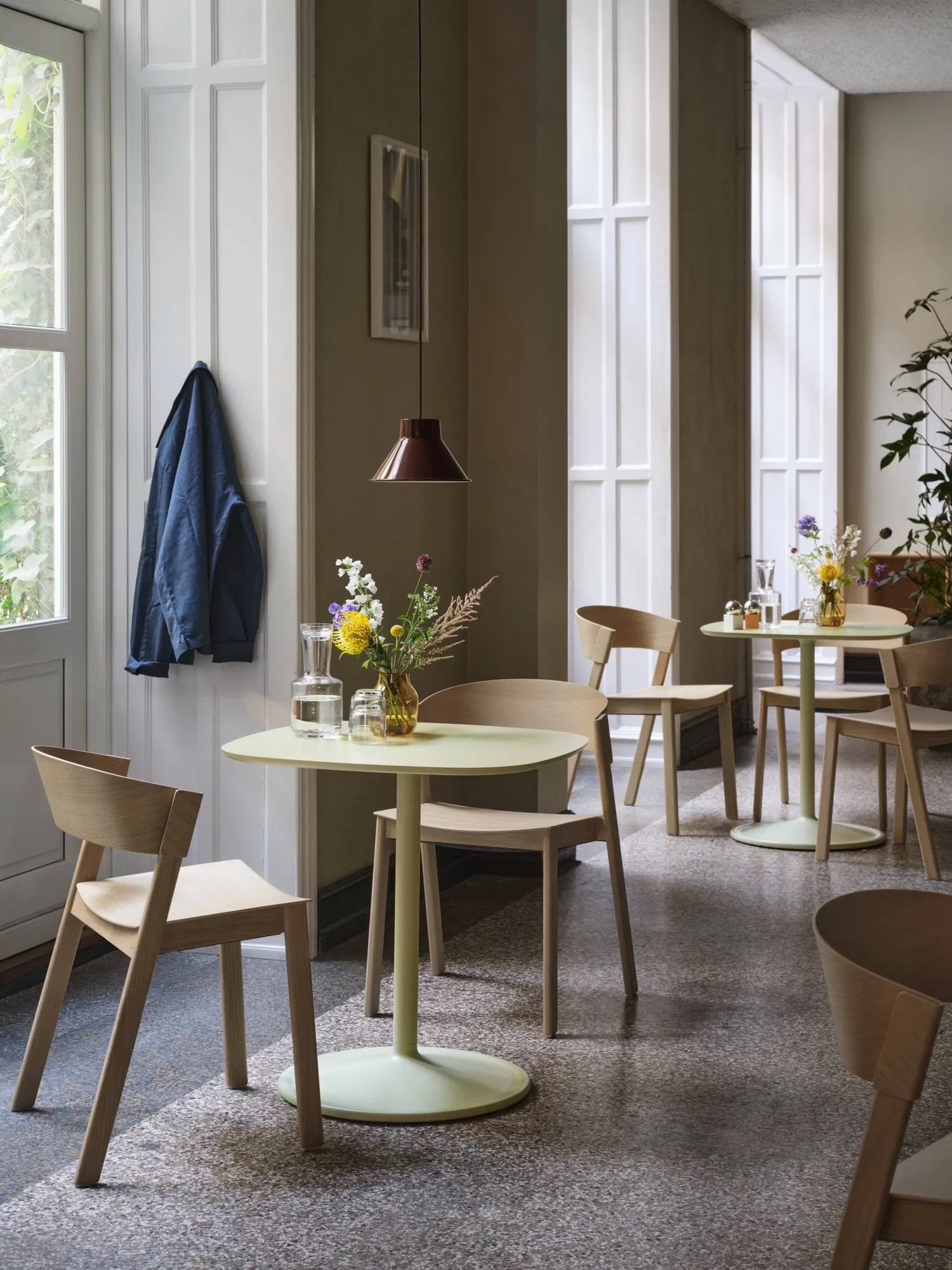 Cover Side Chair leather, Refine leather cognac-Oak Muuto