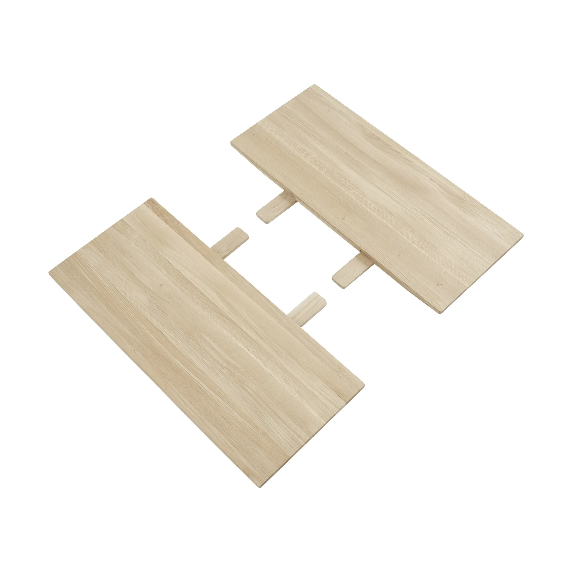 Earnest Extendable iläggsskiva set om 2, Oiled oak Muuto