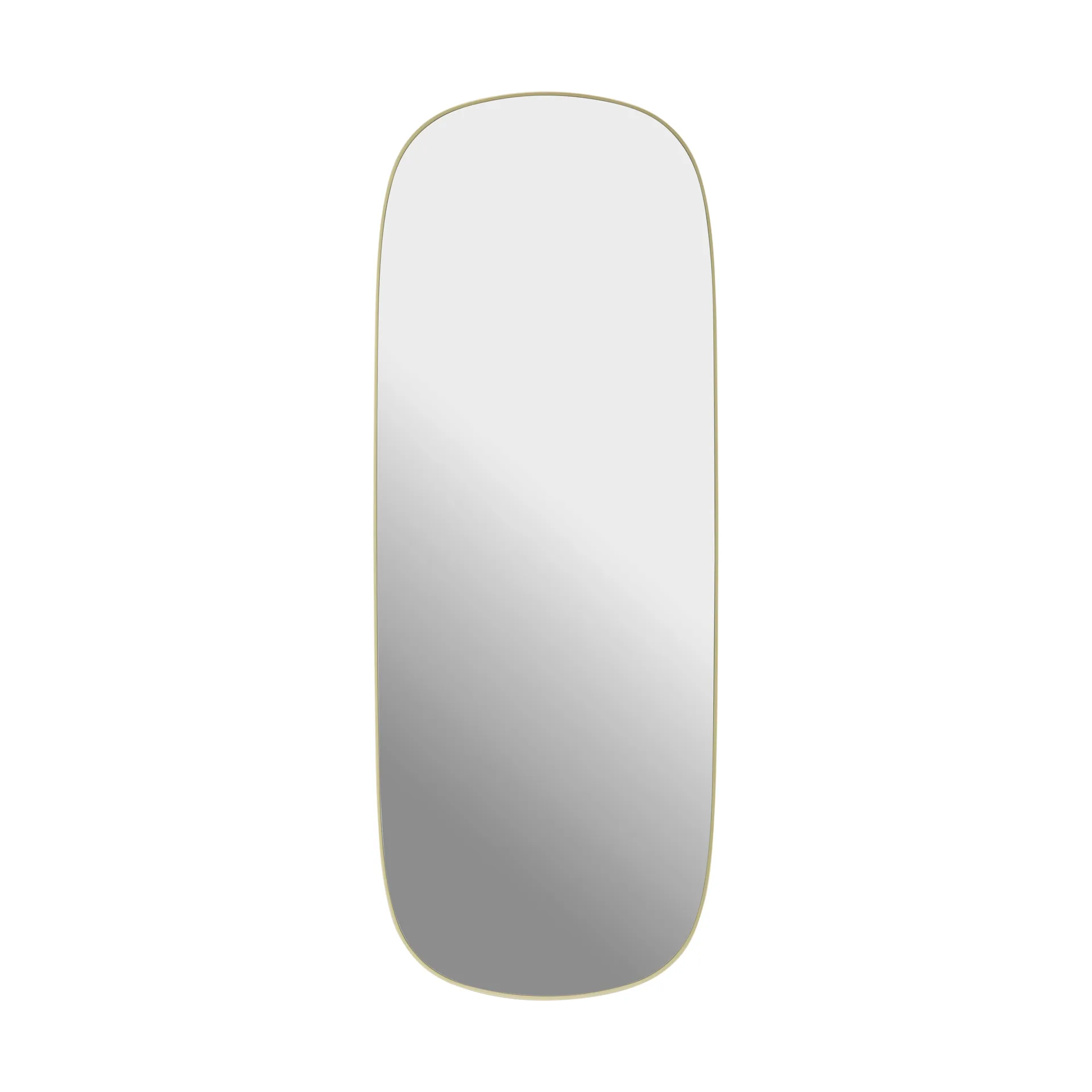 Framed spegel, Light yellow-clear, 118x44,5 cm Muuto