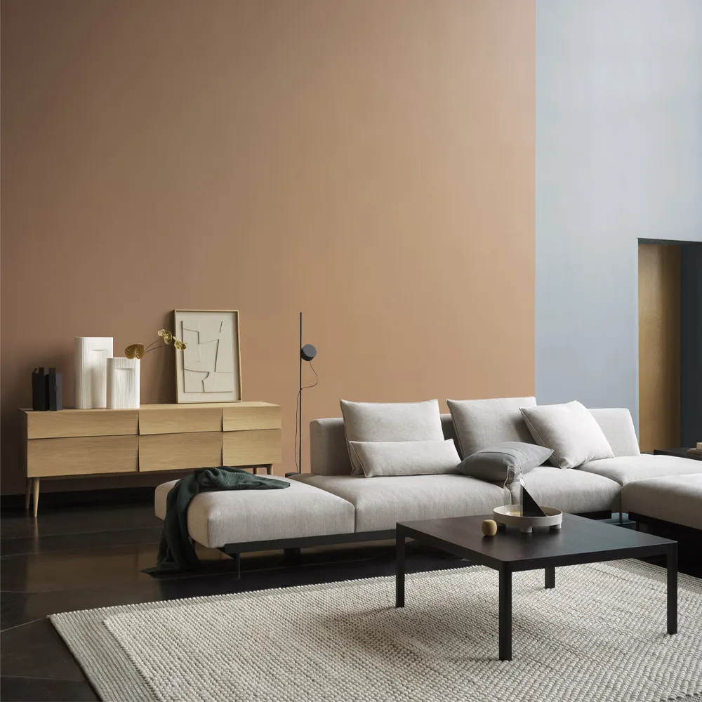 In Situ hörnsoffa configuration 3, Clay 15-Configuration 3-Black Muuto