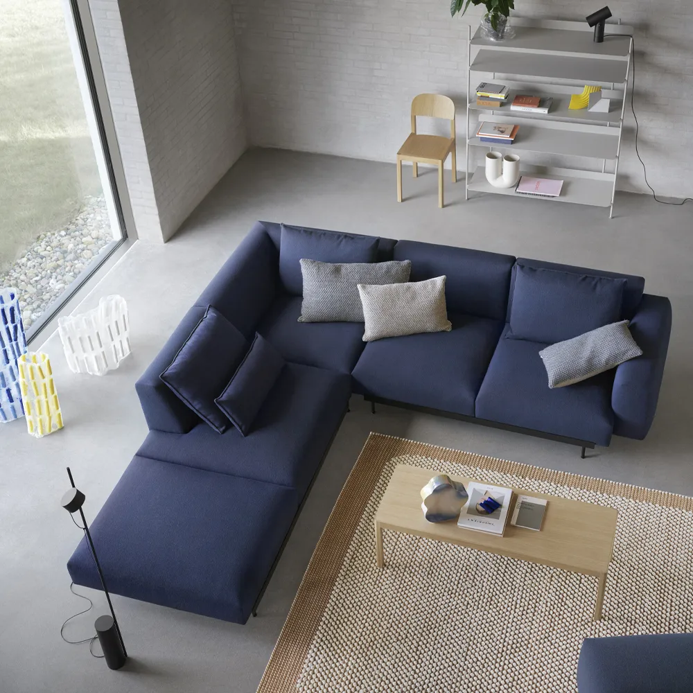 In Situ hörnsoffa configuration 3, Clay 15-Configuration 3-Black Muuto