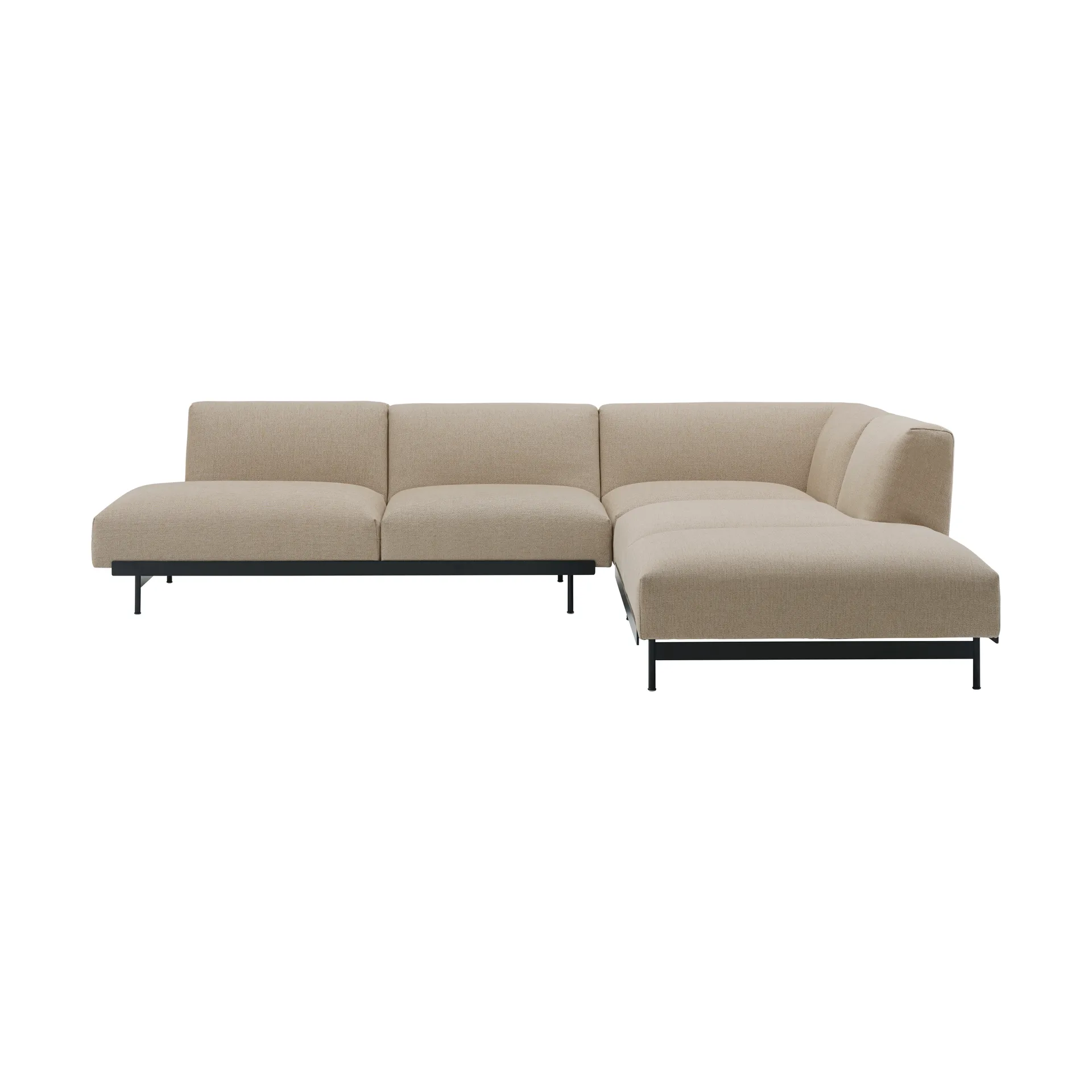 In Situ hörnsoffa configuration 4, Ecriture 240-Black Muuto