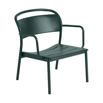 Linear Steel loungefåtölj - Dark green - Muuto