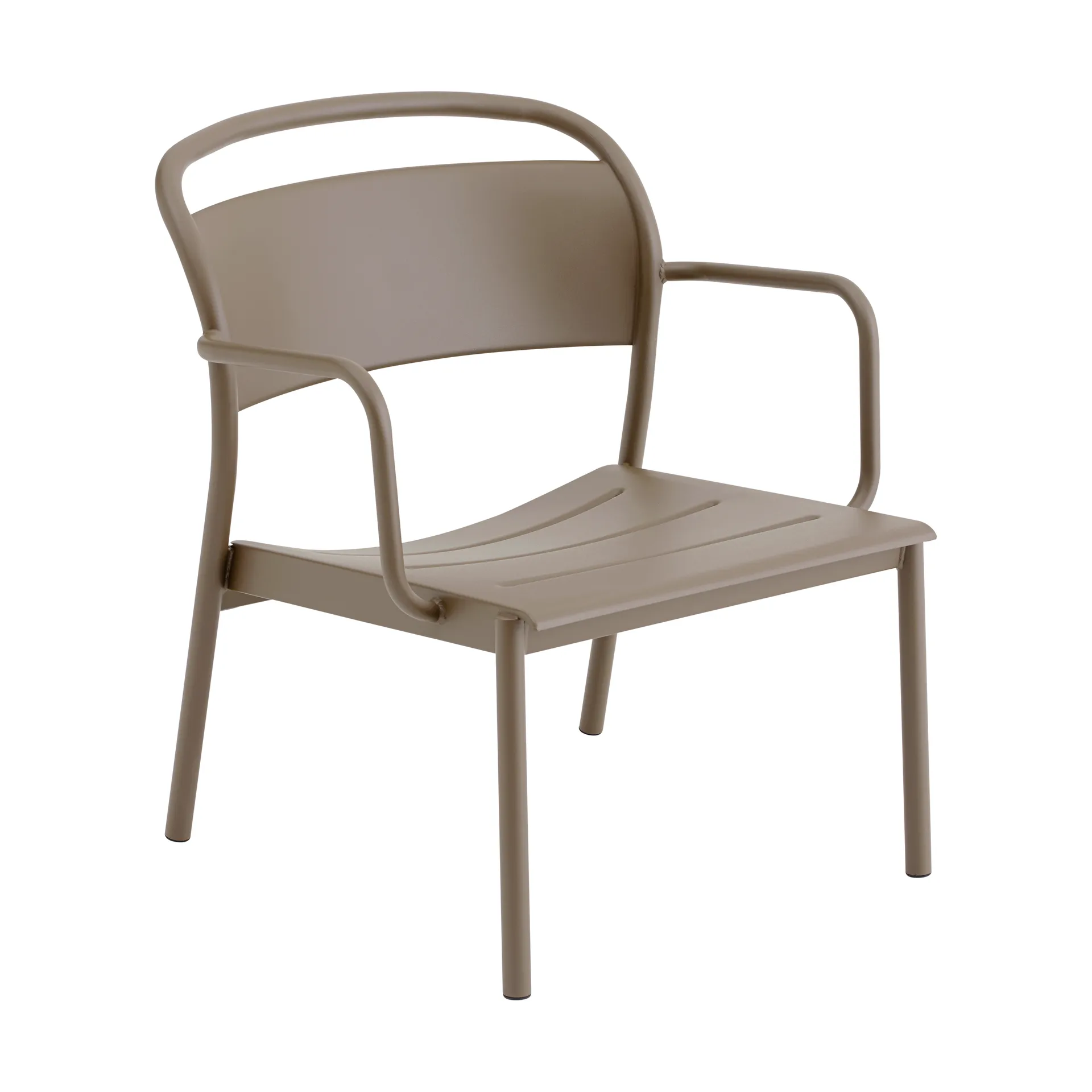 Linear Steel loungefåtölj, Taupe Muuto