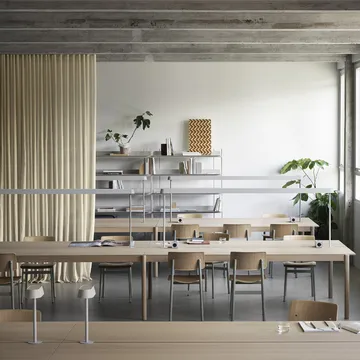 Linear System bord 142x240 cm - Oak veener-Oak - Muuto