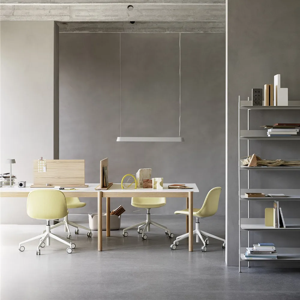 Linear System End Module bord, Oak veener-Oak 240x142 cm Muuto