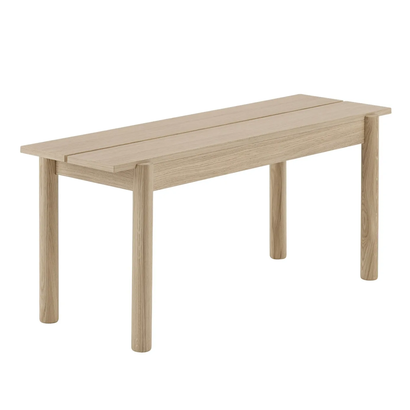 Linear träbänk ek, 110 cm Muuto