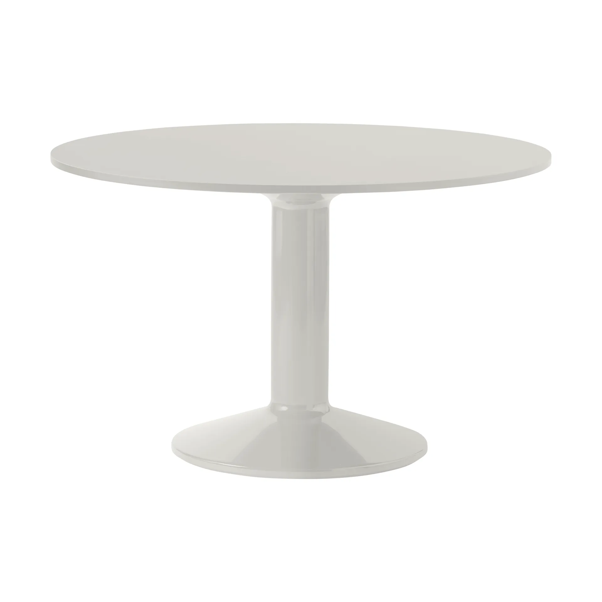 Midst pelarbord, Grey linoleum-grey, Ø120 cm Muuto