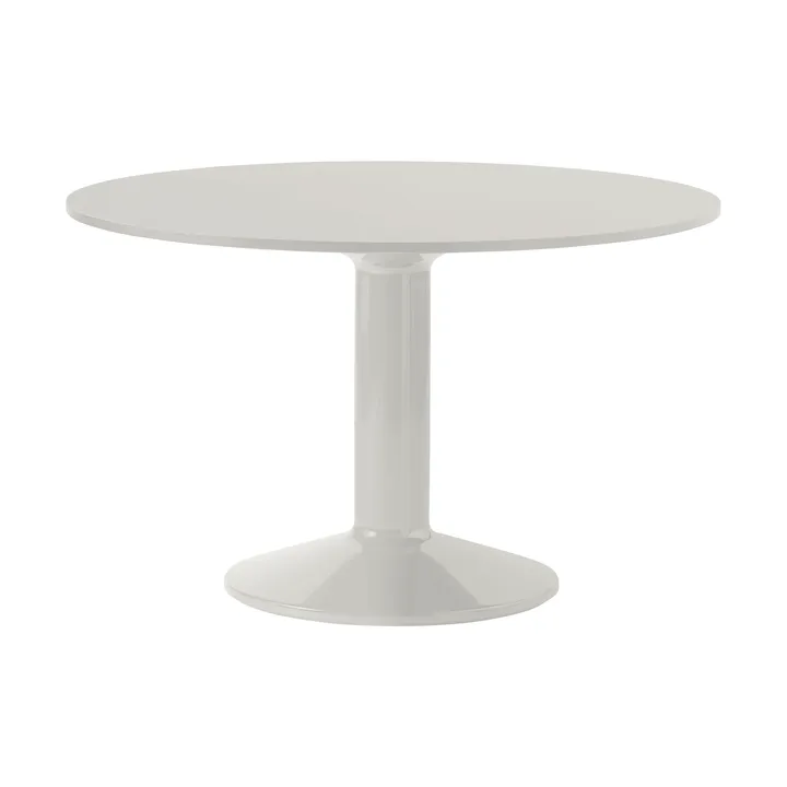 Midst pelarbord - Grey linoleum-grey, Ø120 cm - Muuto