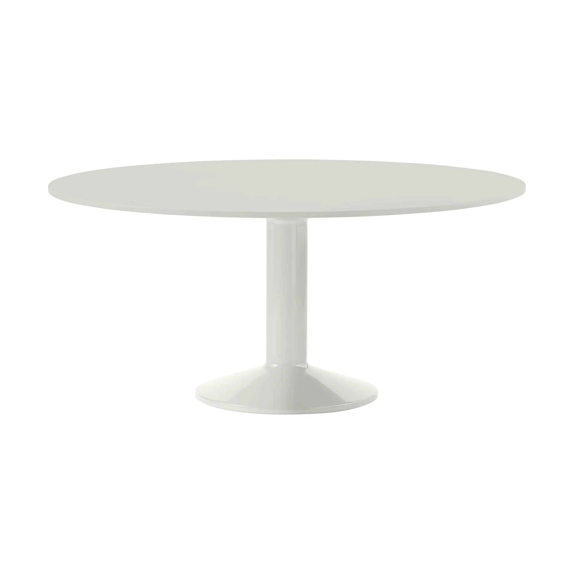 Midst pelarbord, Grey linoleum-grey, Ø160 cm Muuto