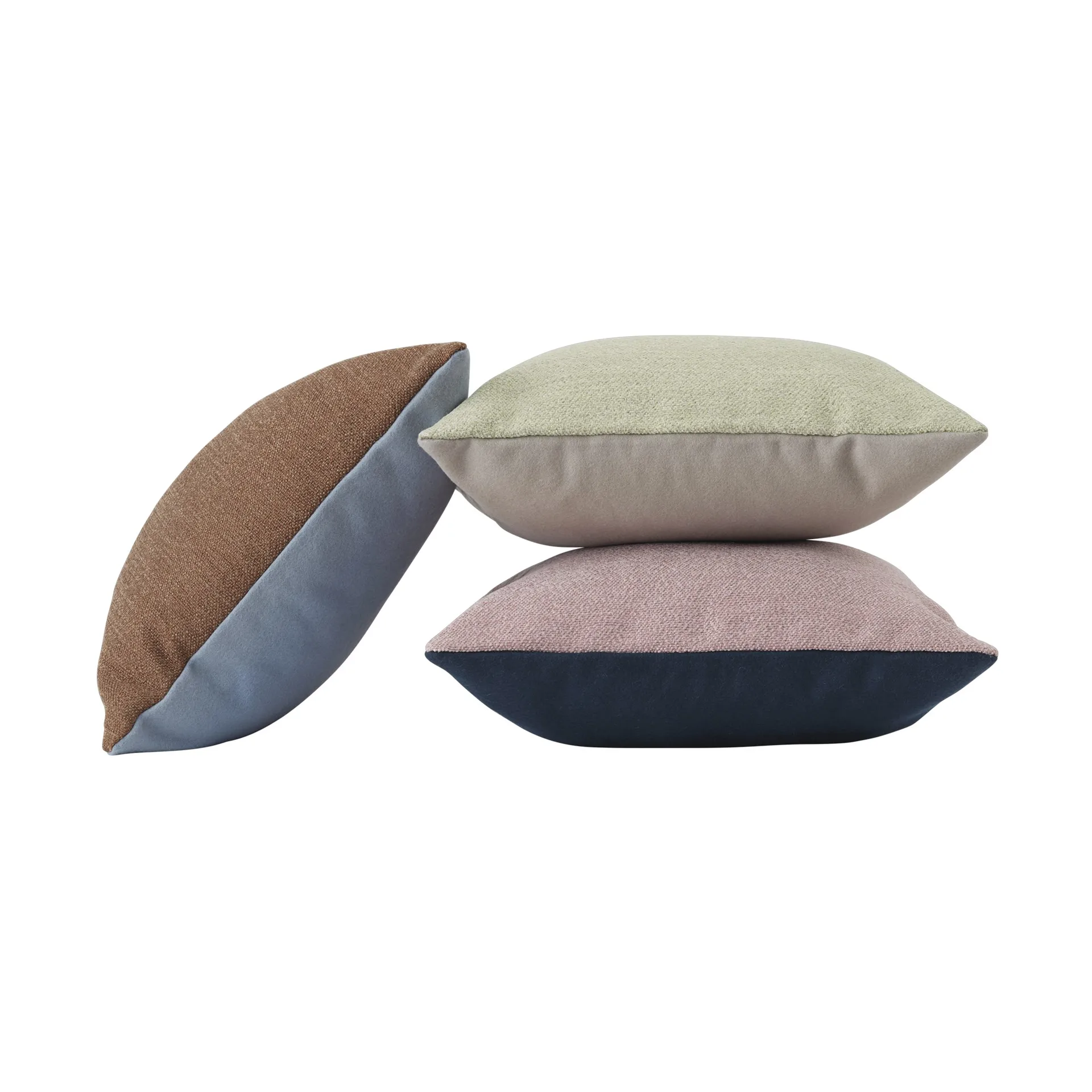 Mingle kudde 45x45 cm, Copper Brown-Light Blue Muuto