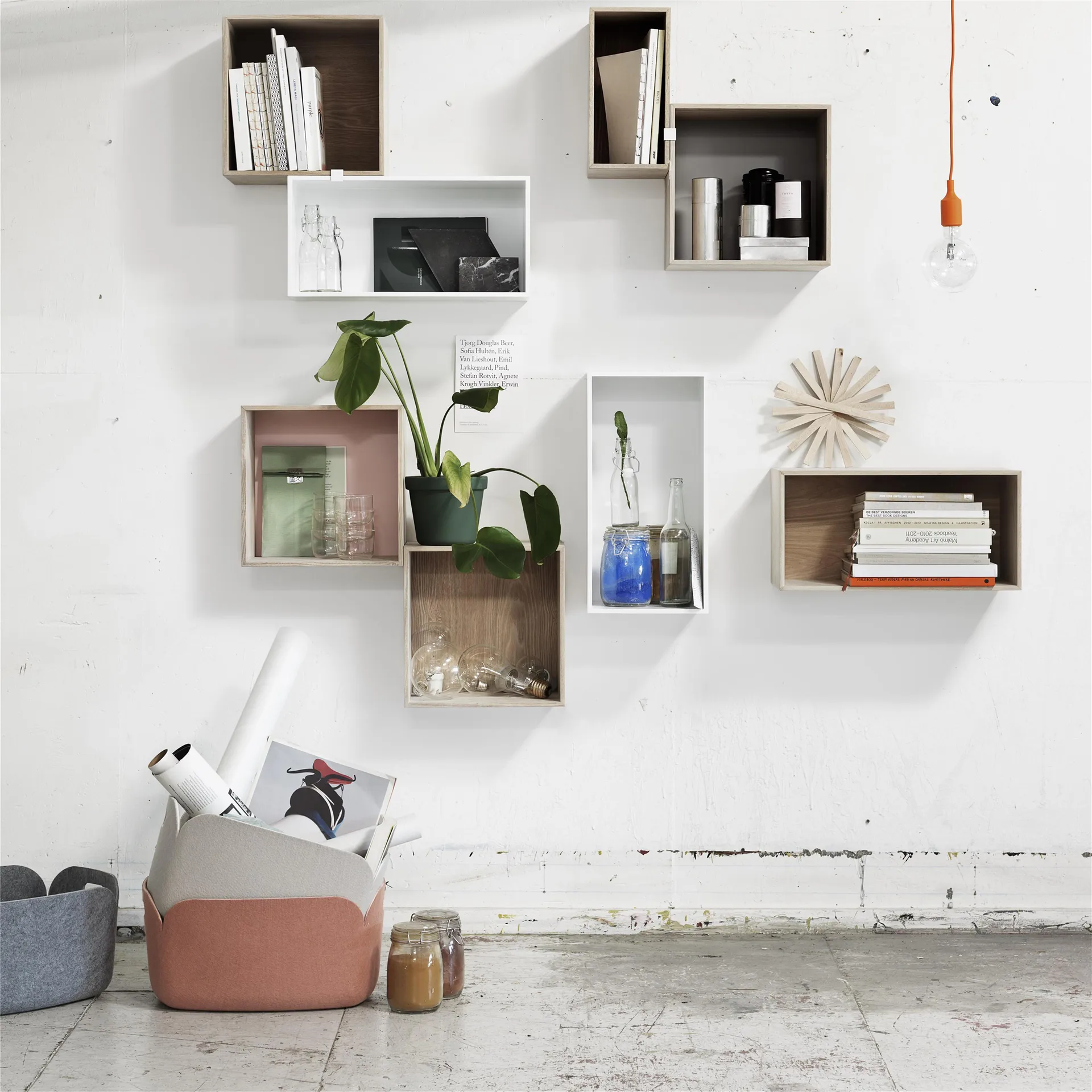 Mini stacked förvaringssystem large, White Muuto