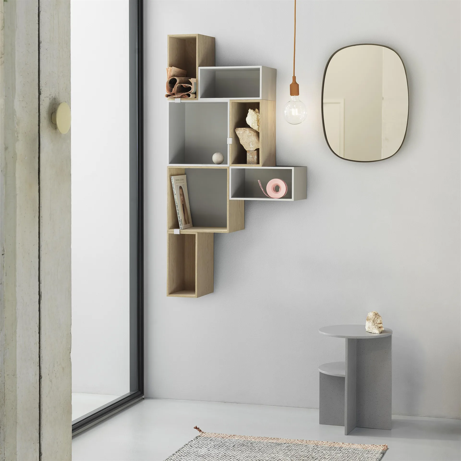 Mini stacked förvaringssystem small, White Muuto