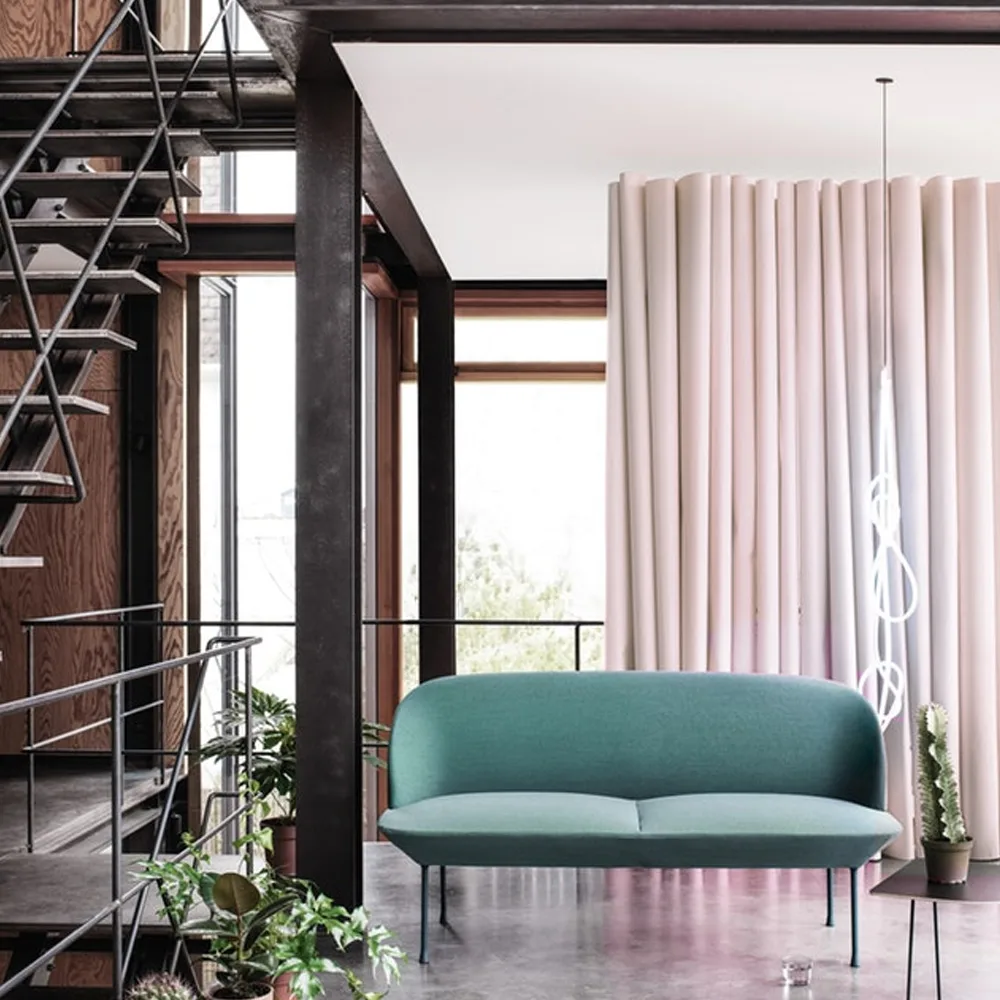 Oslo soffa 3-sits, Steelcut 180-Dark grey Muuto