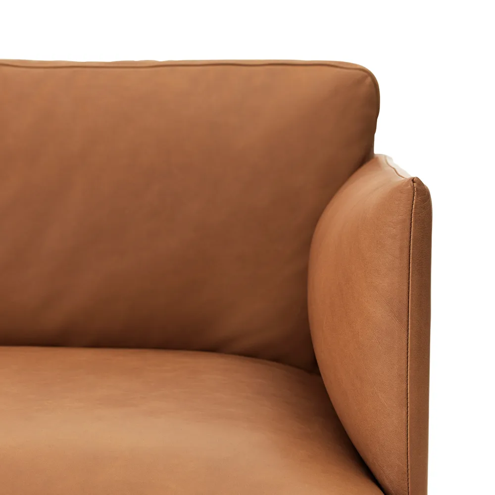 Outline soffa 2-sits, Fiord 961-Green Muuto
