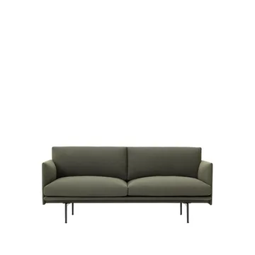 Outline soffa 2-sits - Fiord 961-Green - Muuto