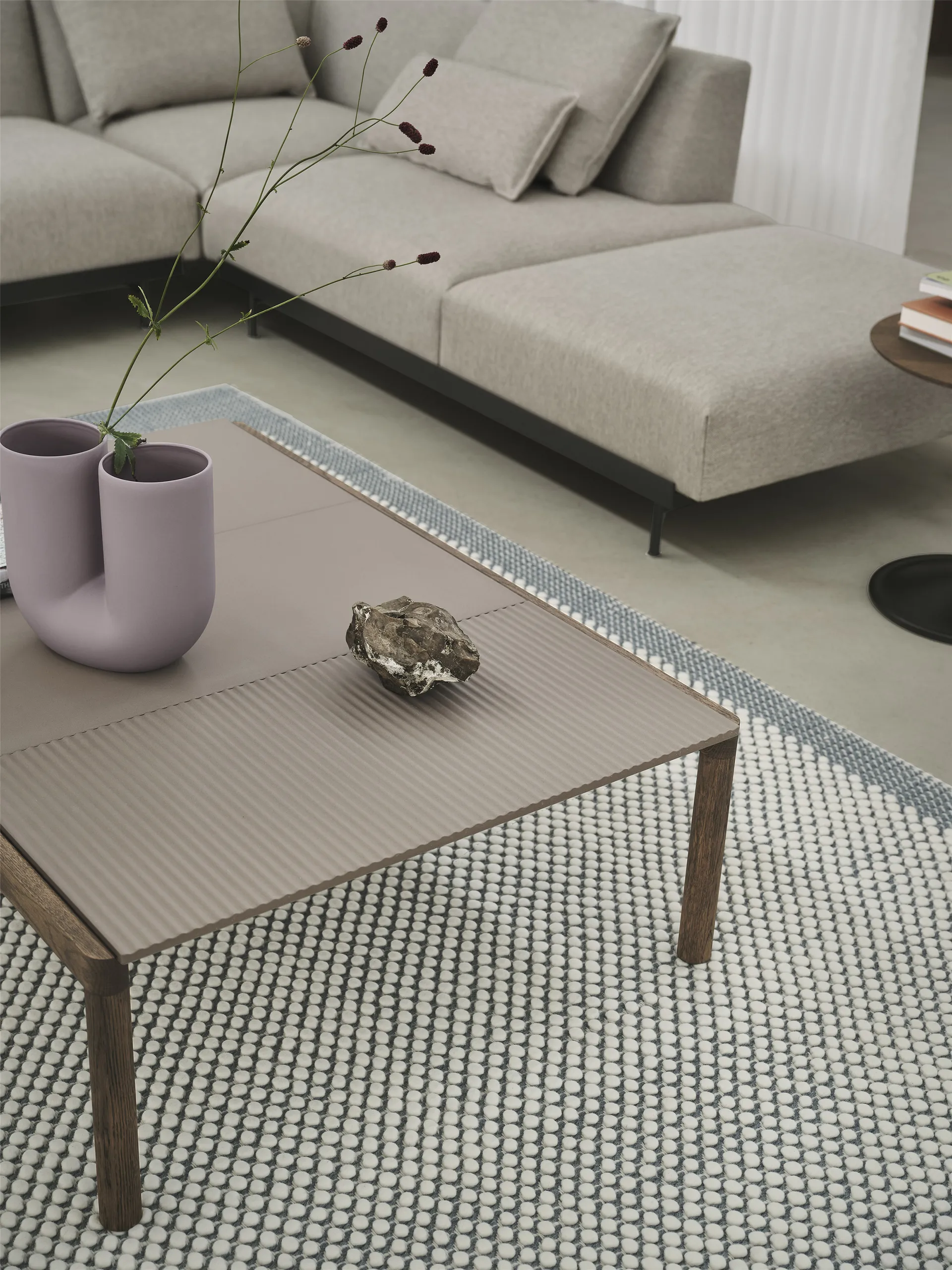 Pebble matta 200x300 cm, Pale blue Muuto