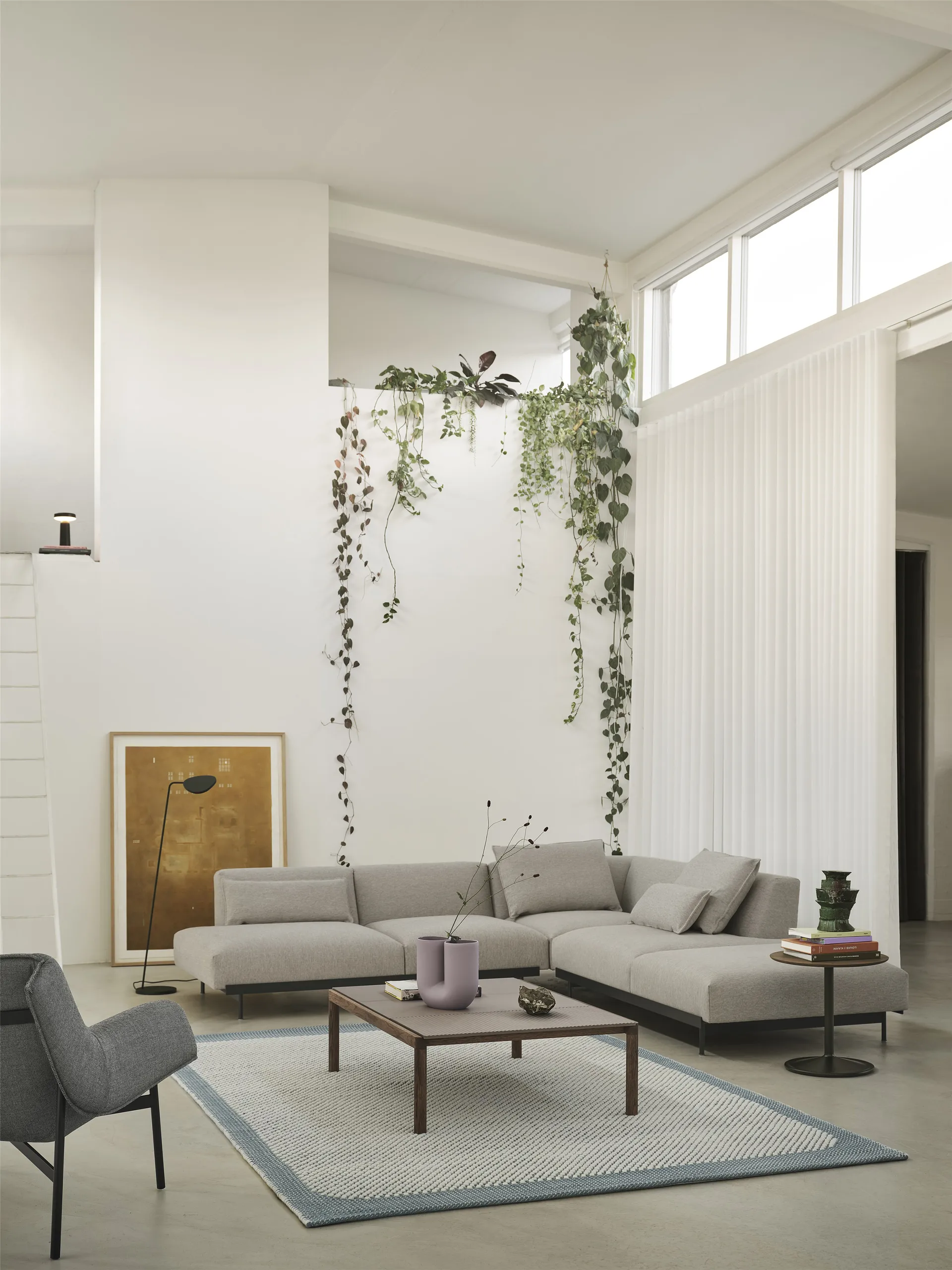 Pebble matta 200x300 cm, Pale blue Muuto