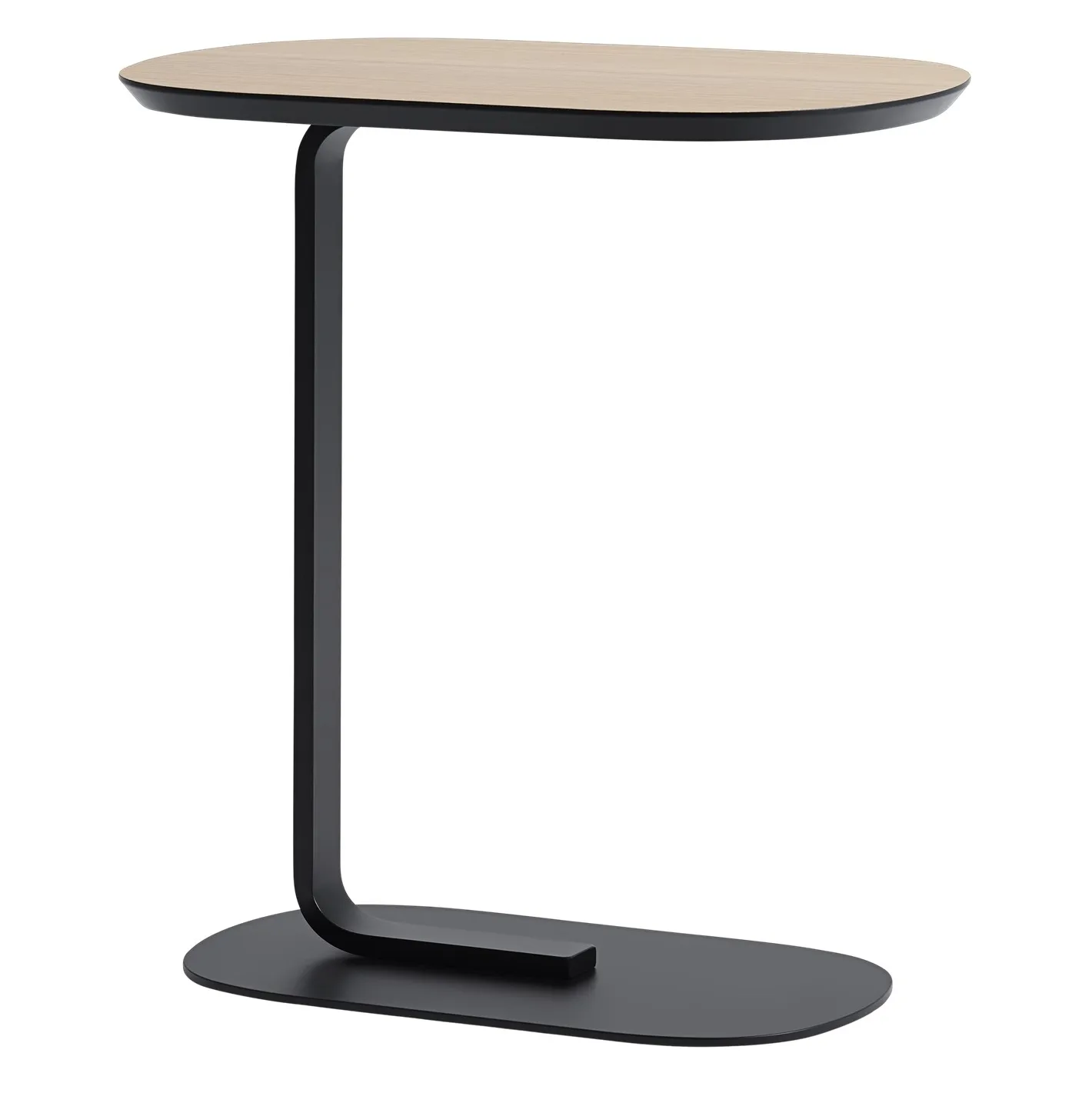 Relate sidobord 60,5 cm, Oak veener-Black Muuto