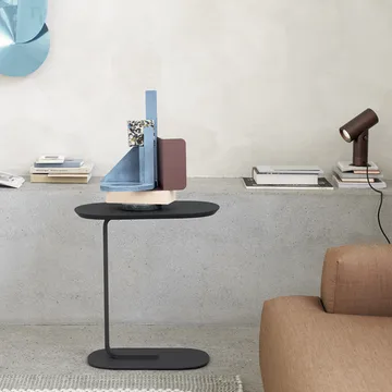Relate sidobord 73,5 cm - Blue-Grey - Muuto