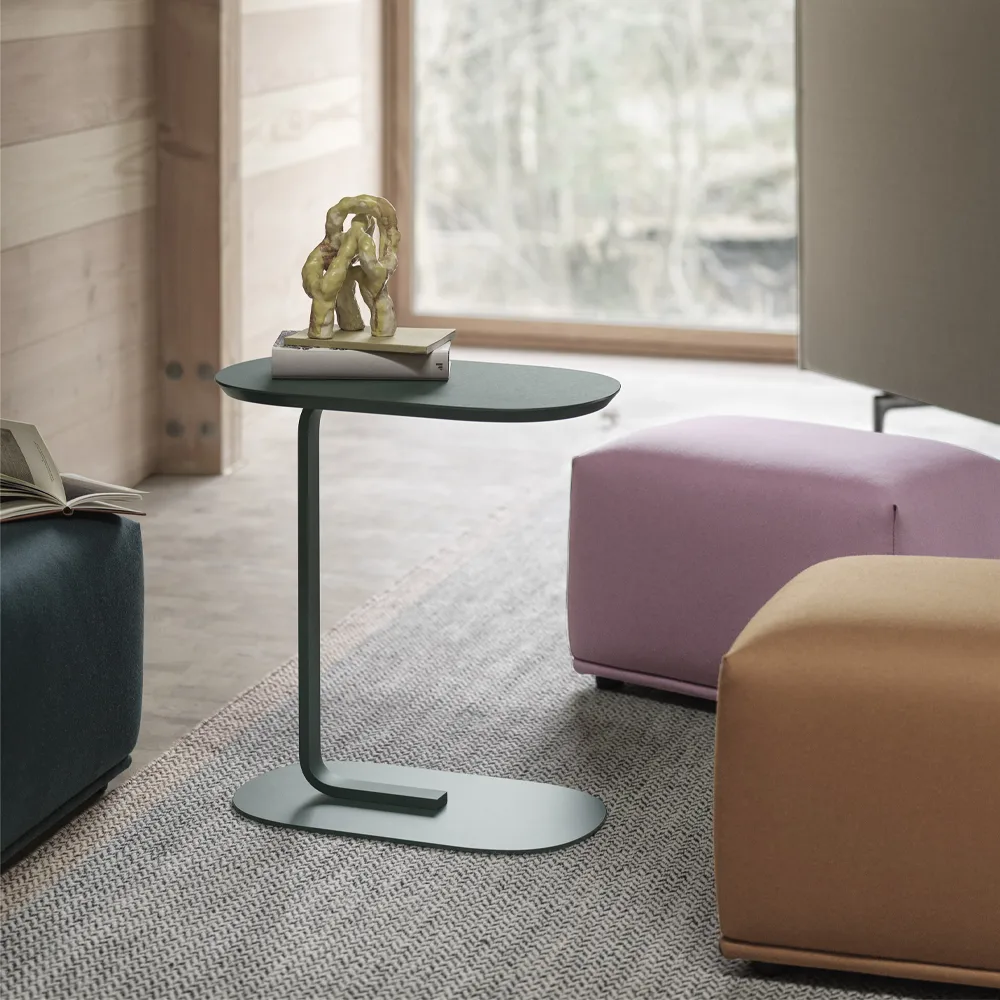 Relate sidobord 73,5 cm, Dark green Muuto