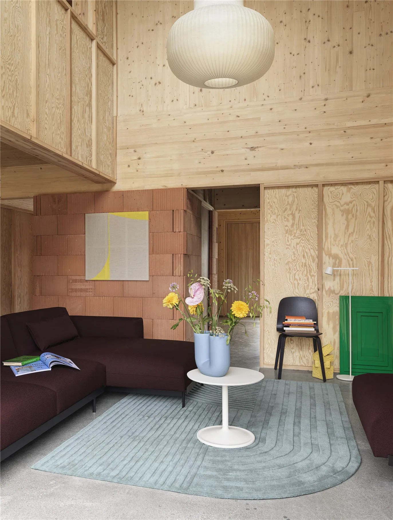 Relevo matta 170x240 cm, Sage green Muuto