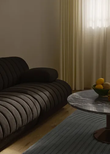 Relevo Rug Quattro ullmatta - Dark green, 200x300 cm - Muuto