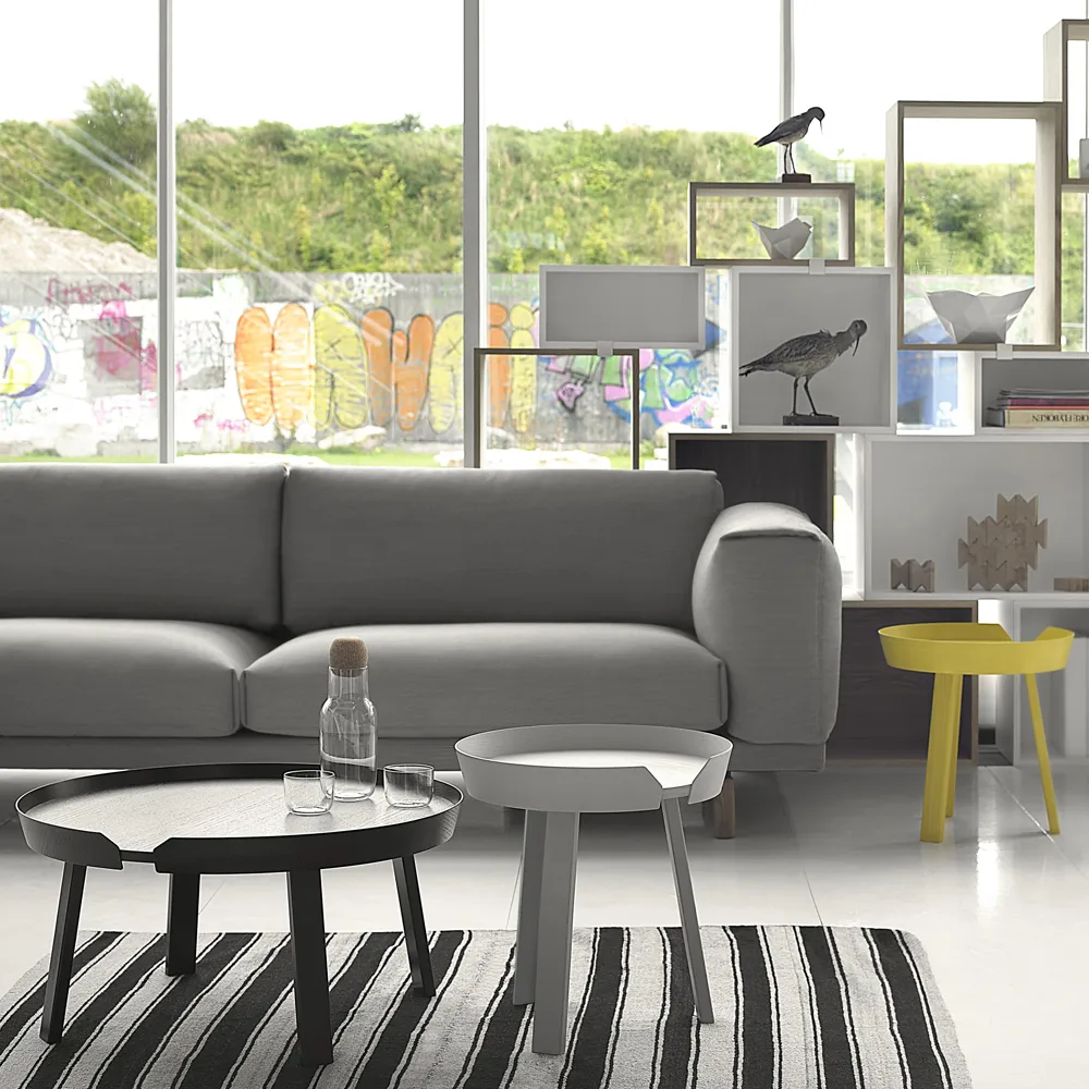 Rest soffa, 2-sits-remix 163 grey-ekben Muuto