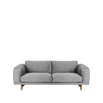 Rest soffa - 2-sits tyg steelcut trio ii 133 light grey-ekben - Muuto