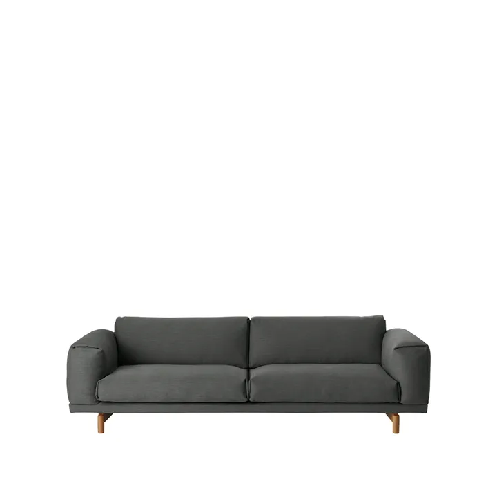 Rest soffa - 3-sits-remix 163 grey-ekben - Muuto