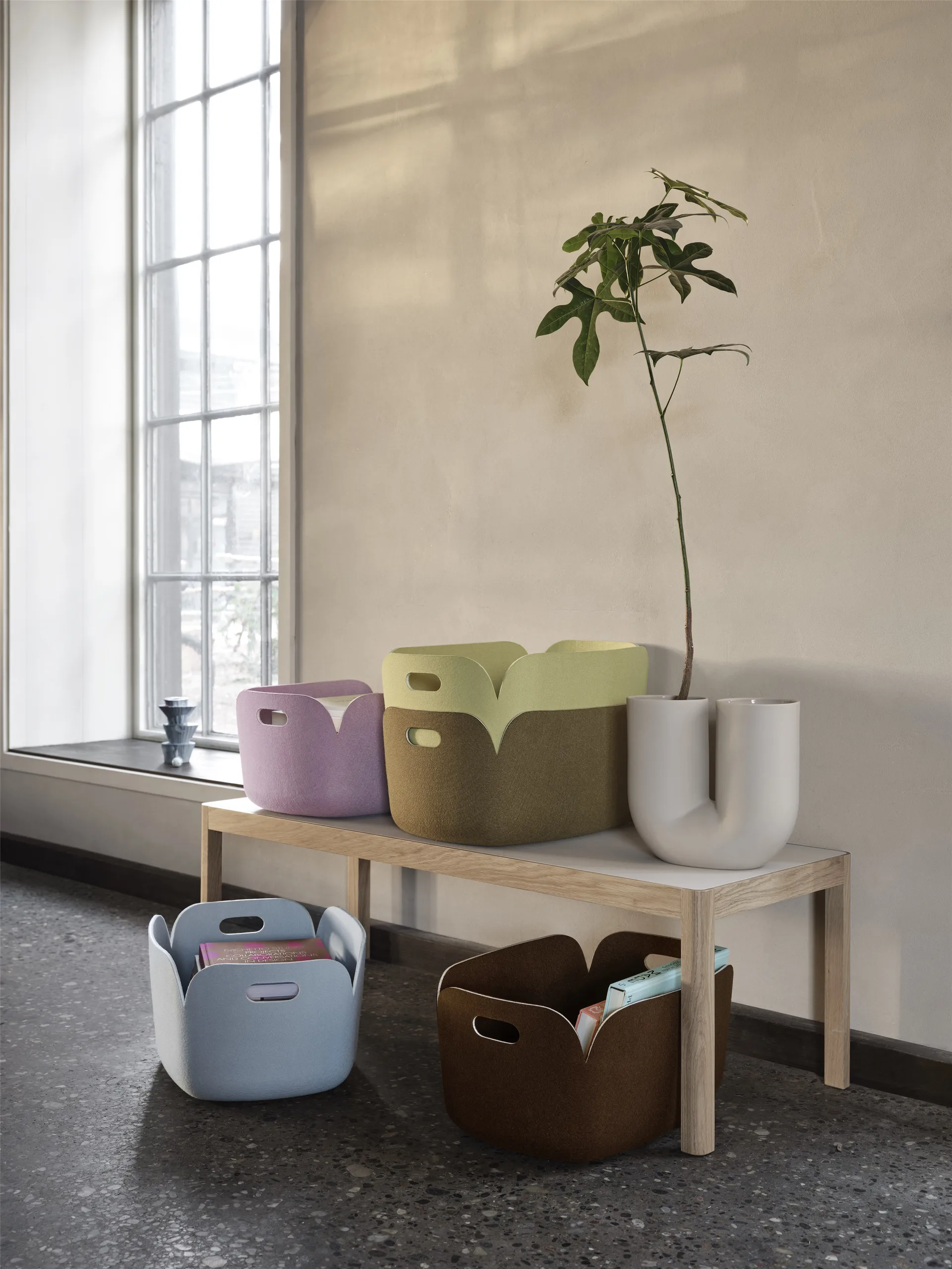 Restore förvaringskorg, Dusty Lilac Muuto