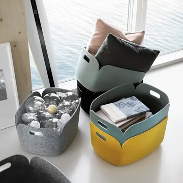 Restore förvaringskorg - gul - Muuto