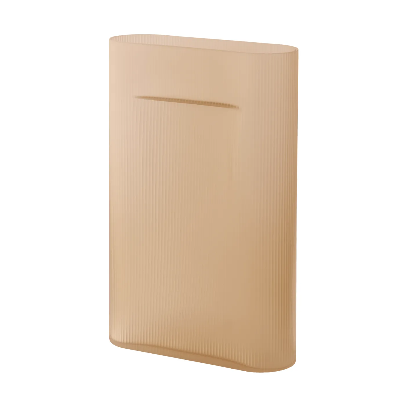 Ridge vas frostat glas 48,5 cm, Light orange Muuto
