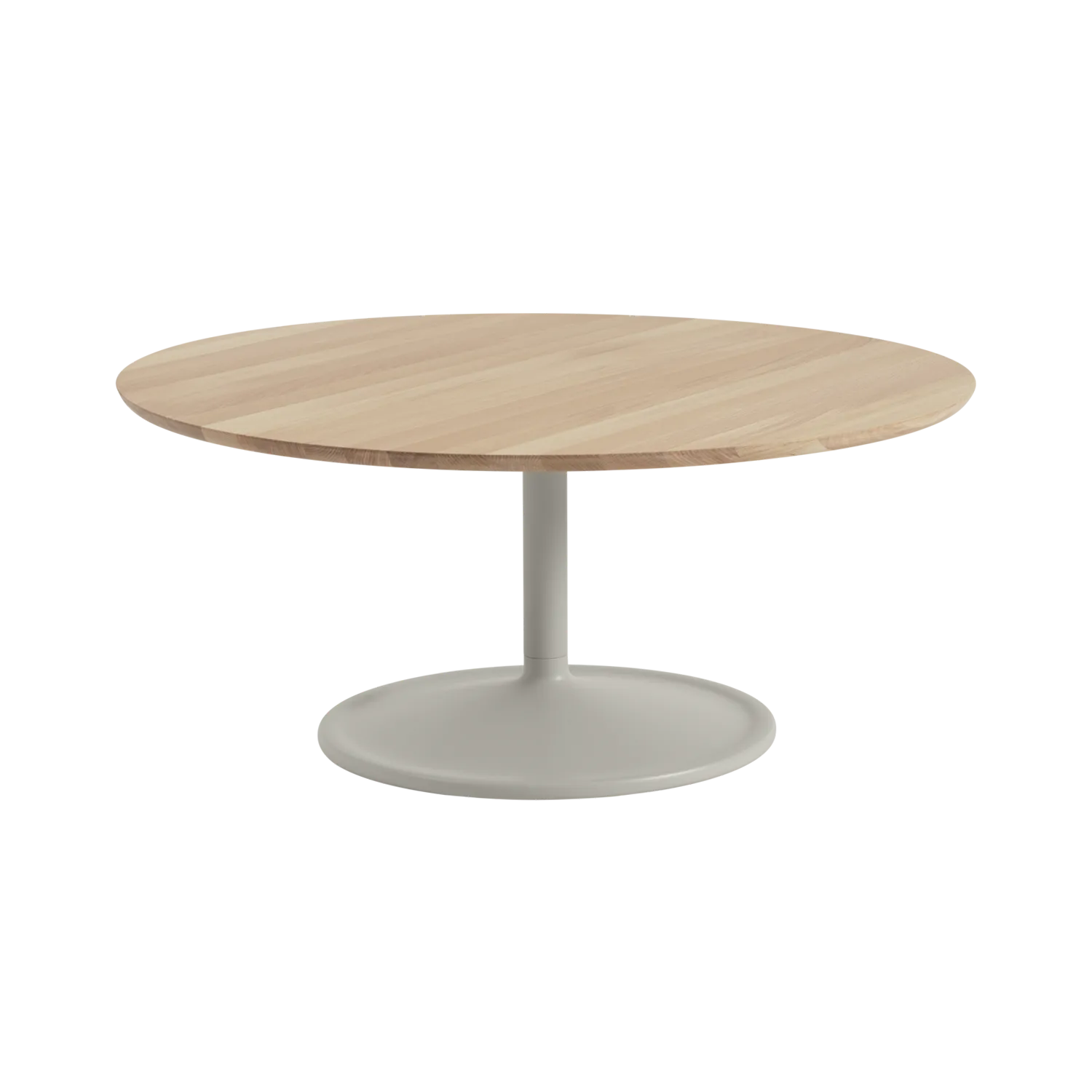 Soft soffbord Ø95 cm, Solid oak-grey Muuto