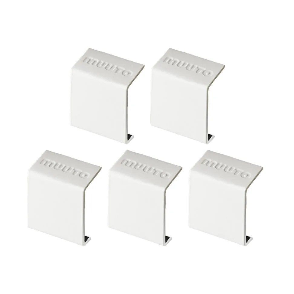 Stacked clips till förvaringssystem 5-pack, White Muuto