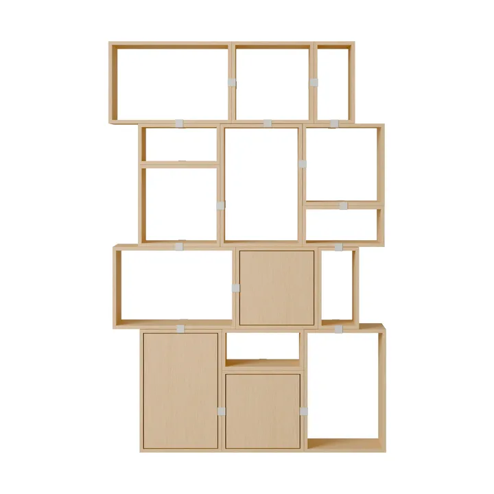 Stacked förvaringssystem bokhylla konfiguration 2 - Ek - Muuto