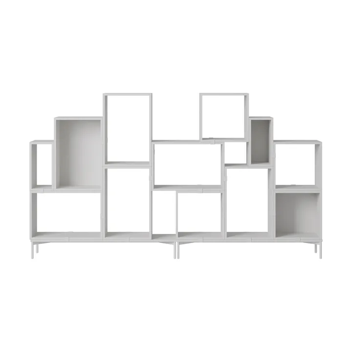 Stacked förvaringssystem bokhylla konfiguration 3 - Grey - Muuto