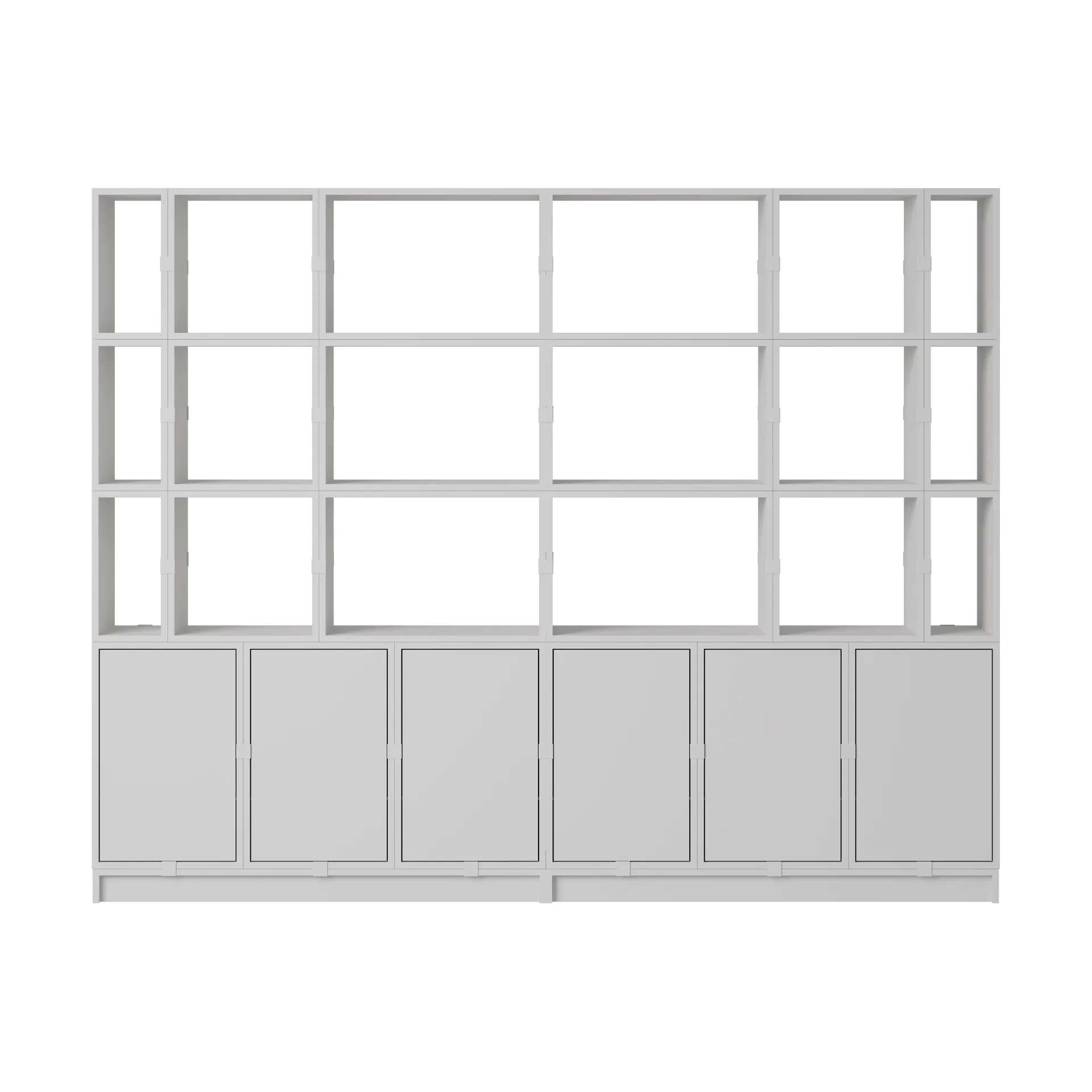 Stacked förvaringssystem kontor konfiguration 2, Grey Muuto