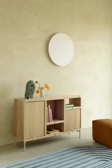 Stacked förvaringssystem med ryggskiva large - Oak - Muuto