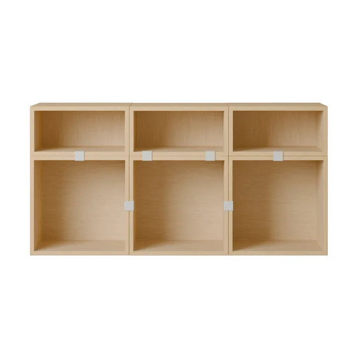 Stacked förvaringssystem sideboard konfiguration 5 - Ek - Muuto
