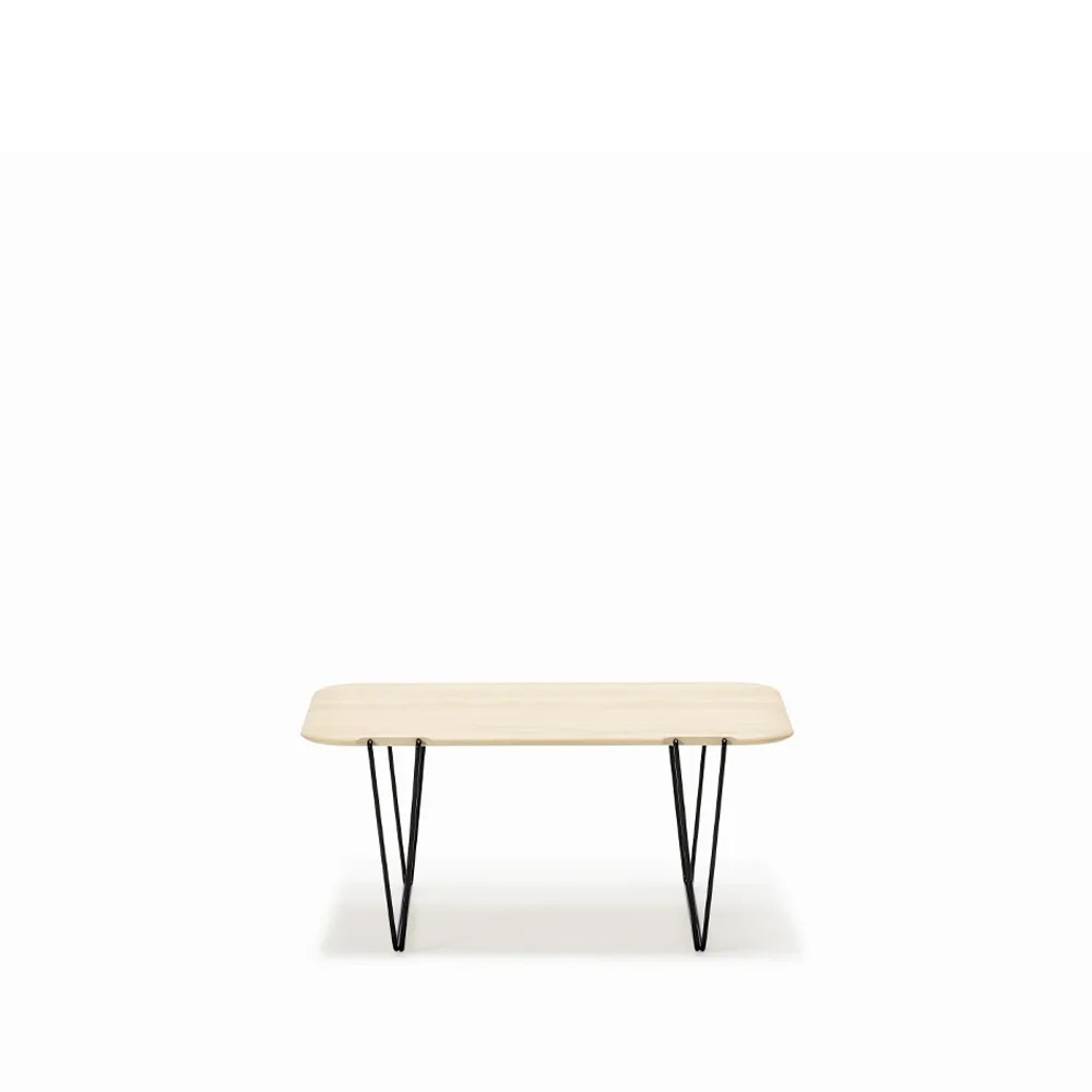 AK 825 soffbord, ask olja, svart stativ Naver Collection