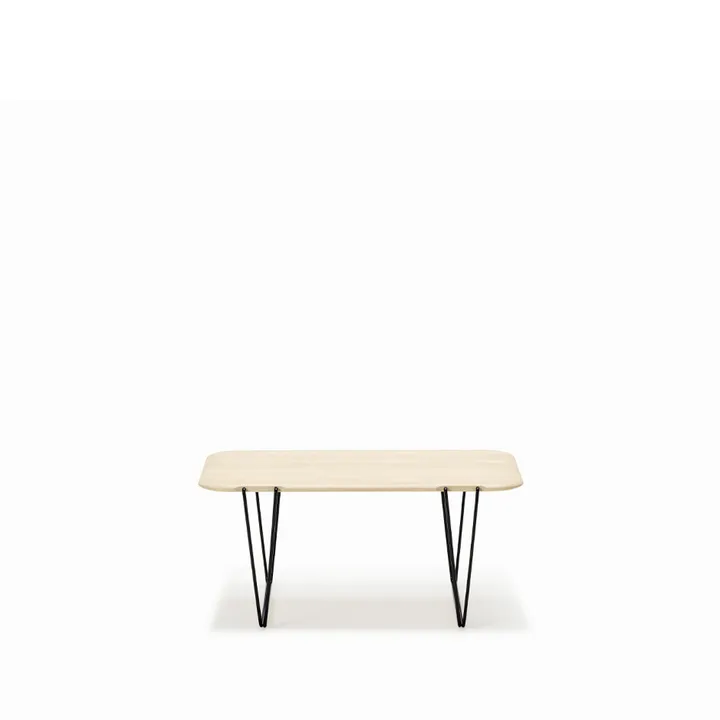 AK 825 soffbord - ask olja, svart stativ - Naver Collection