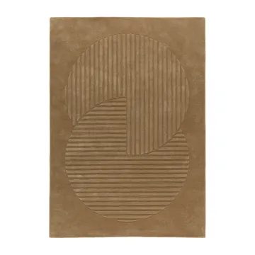 Levels Circles ullmatta - Beige, 200x300 cm - NJRD