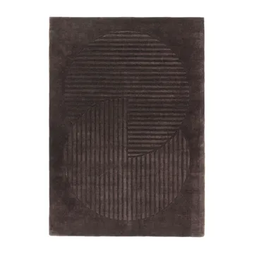 Levels Circles ullmatta - Brun, 200x300 cm - NJRD