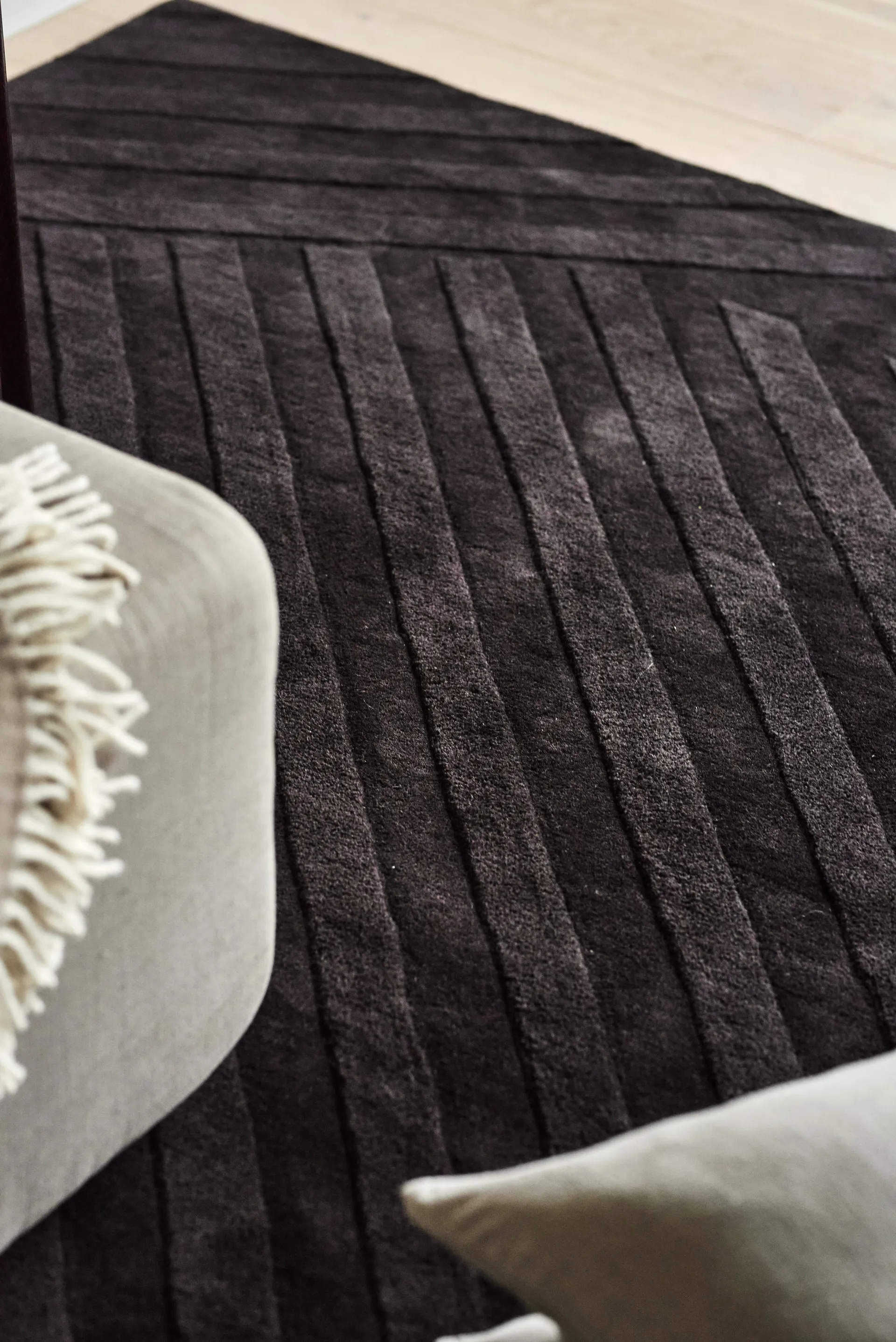 Levels Stripes ullmatta, Brun, 200x300 cm NJRD