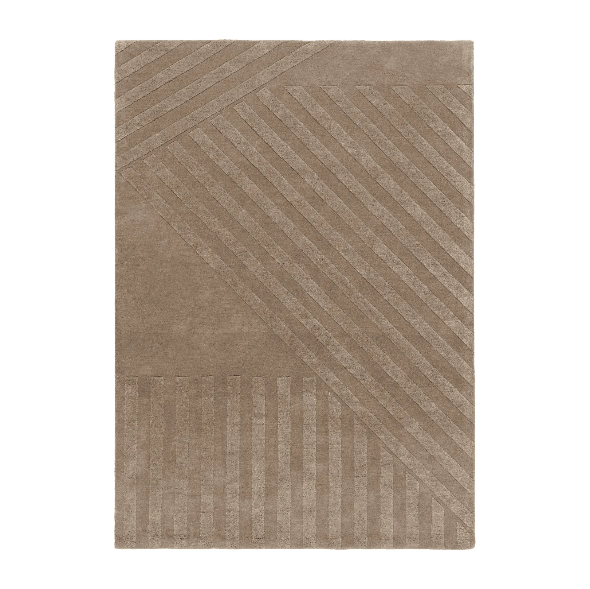 Levels Stripes ullmatta, Mullvad, 200x300 cm NJRD
