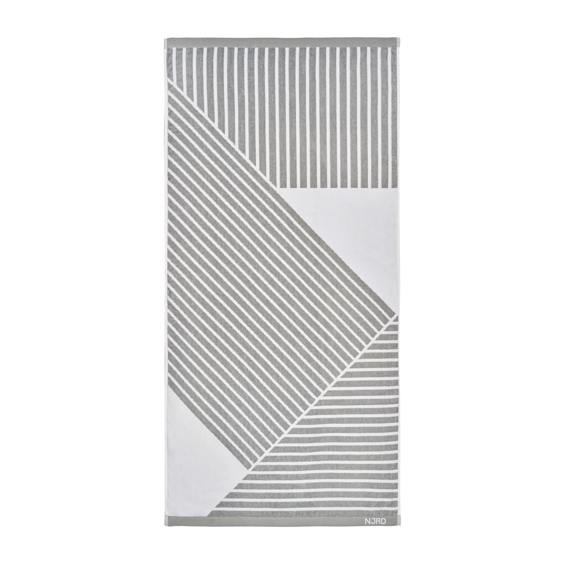 Stripes badhandduk 70x140 cm, Grå NJRD