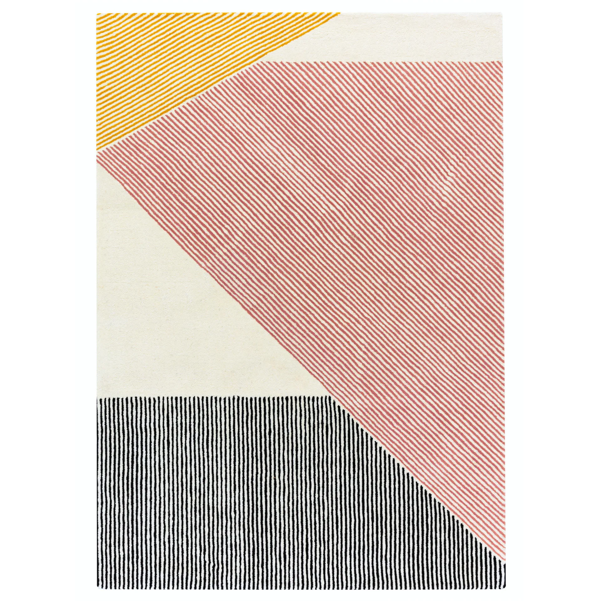 Stripes ullmatta rosa, 200x300 cm NJRD