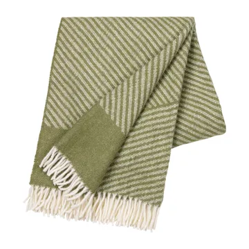 Stripes ullpläd 130x185 cm - Grön - NJRD